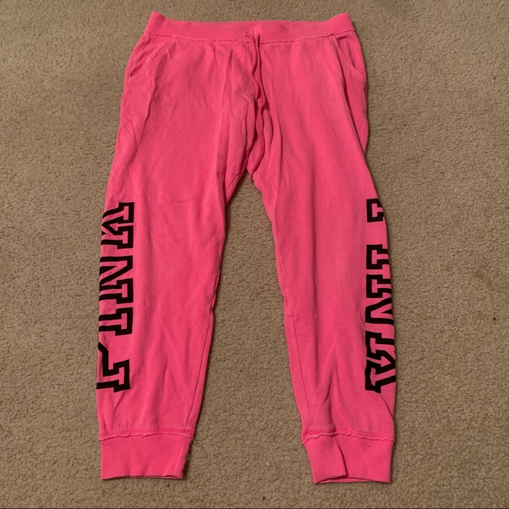Victoria’s Secret Pink Neón pink sweat pants